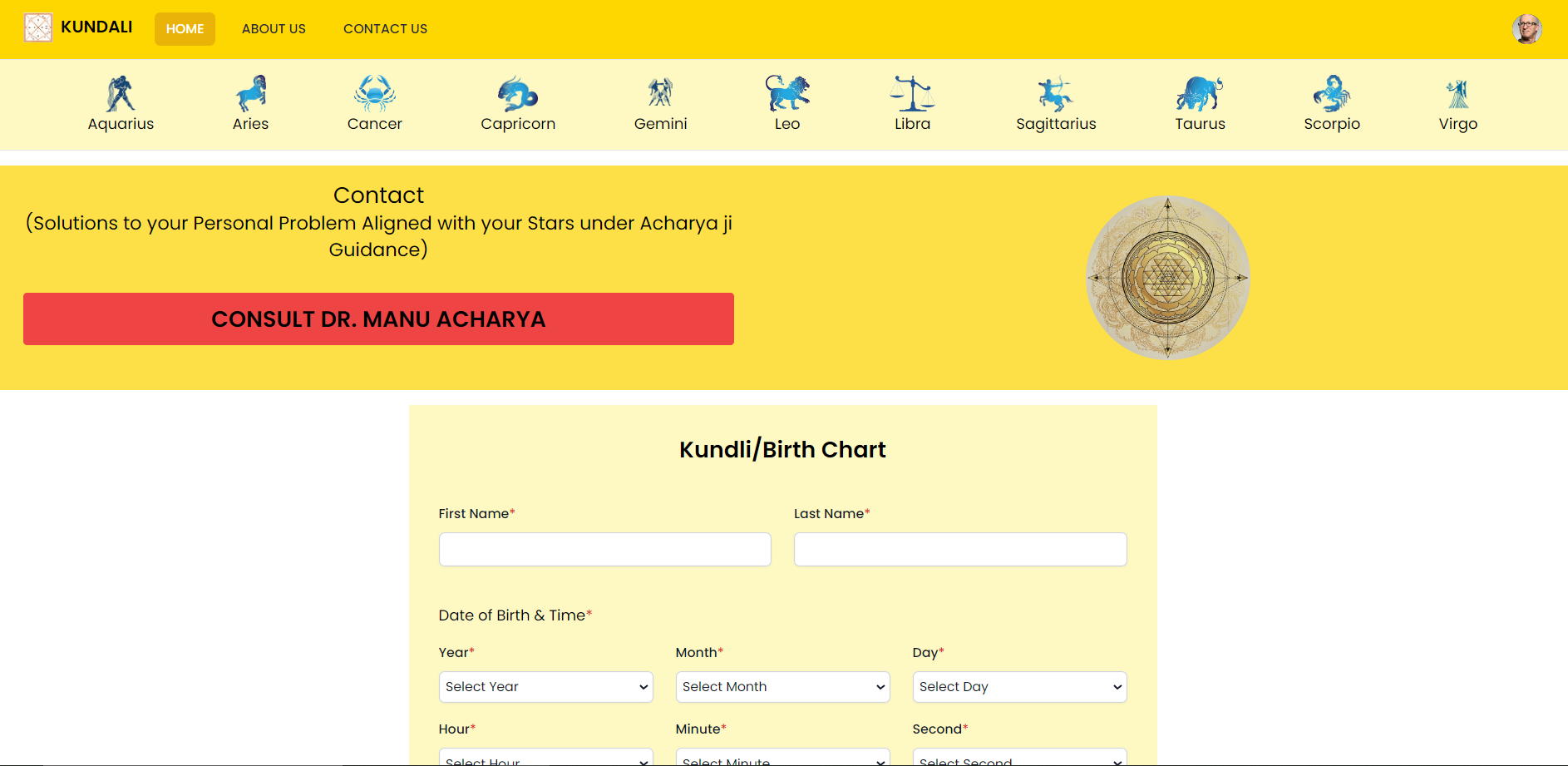 Kundali Website